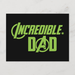 Avengers Incredible Dad Postcard