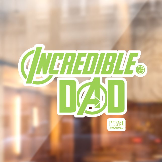 Avengers | Incredible Dad Window Cling (Sheet 2)