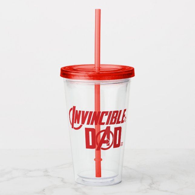 Avengers | Invincible Dad Acrylic Tumbler (Front)
