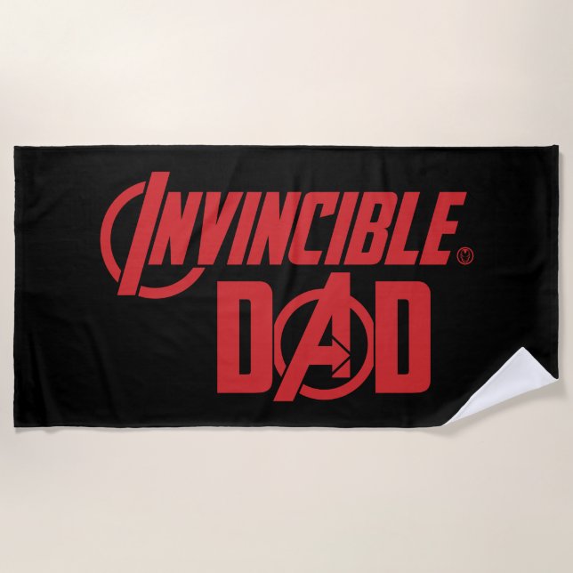 Avengers | Invincible Dad Beach Towel (Front)