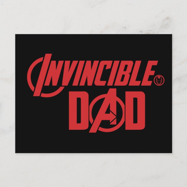 Avengers | Invincible Dad Postcard (Front)