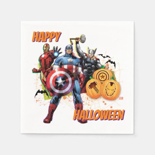 Avengers  Iron Man Cap  Thor Halloween Napkins
