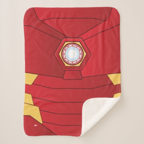 Avengers  Iron Man Glowing ARC Reactor Sherpa Blanket