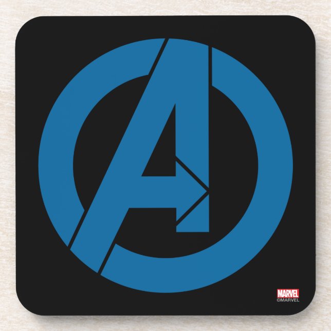 Avengers Logo Beverage Coaster (Front)