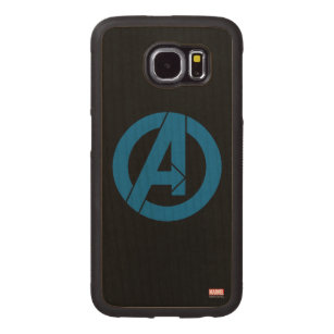 Avengers Logo Carved Wood Samsung Galaxy S6 Case