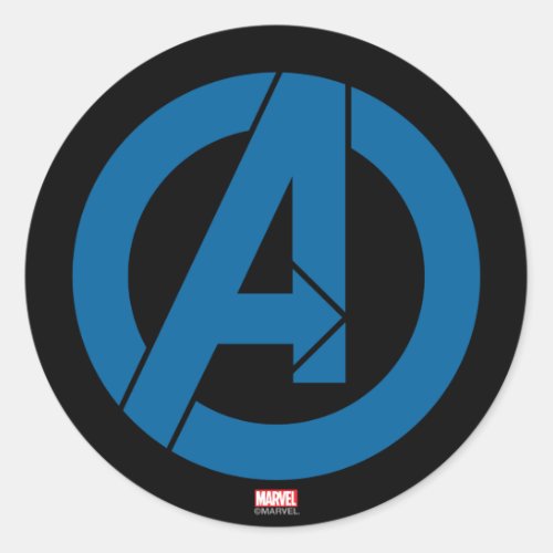 Avengers Logo Classic Round Sticker