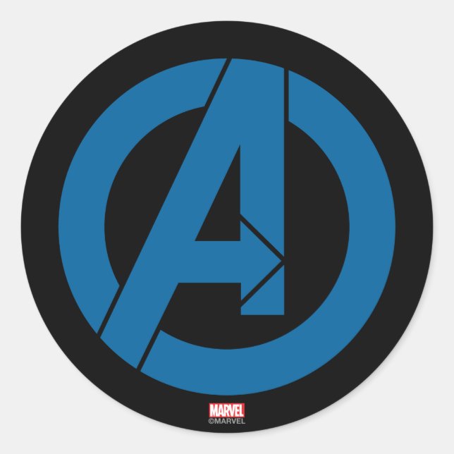 Avengers Logo Classic Round Sticker (Front)
