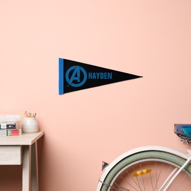 Avengers Logo Pennant Flag (Front)