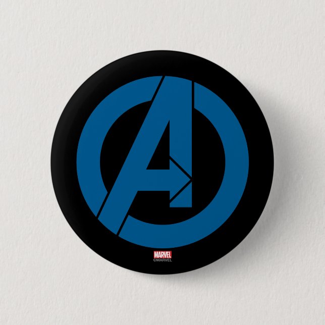Avengers Logo Pinback Button (Front)