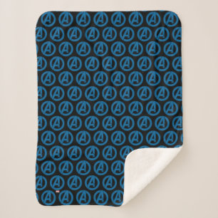 Avengers Logo Sherpa Blanket
