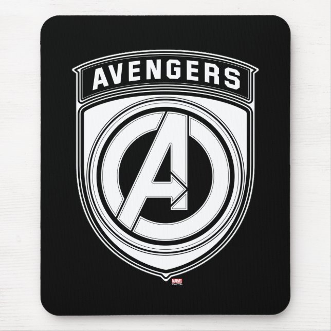 Avengers Logo Shield Icon Mouse Pad (Front)