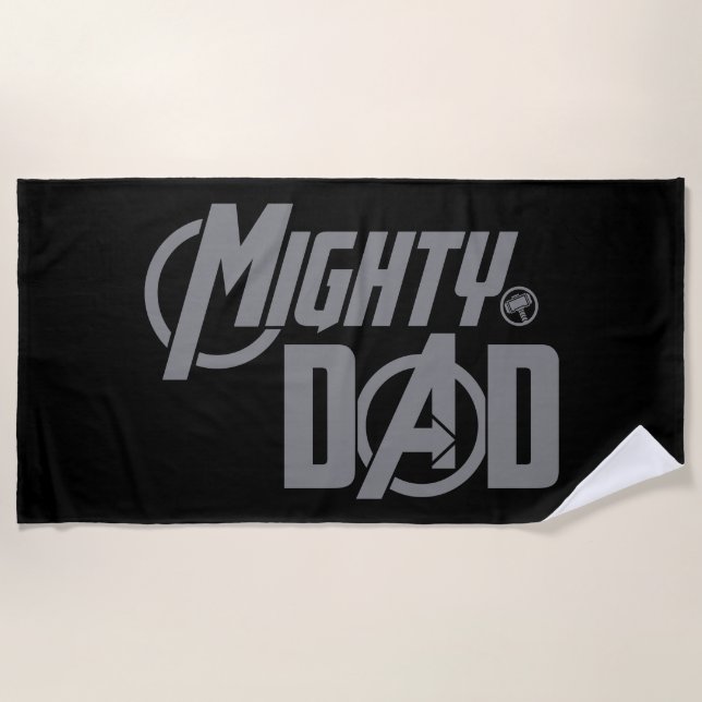 Avengers | Mighty Dad Beach Towel (Front)