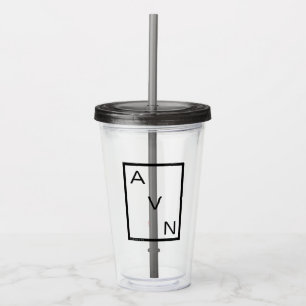 Avengers Minimalist Avengers Logo Acrylic Tumbler