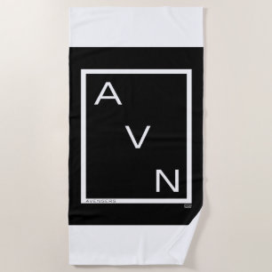 Avengers Minimalist Avengers Logo Beach Towel