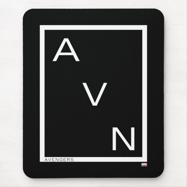 Avengers | Minimalist Avengers Logo Mouse Pad (Front)