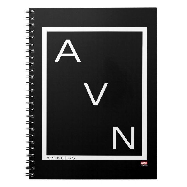 Avengers | Minimalist Avengers Logo Notebook (Front)