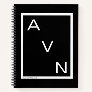 Avengers Minimalist Avengers Logo Notebook