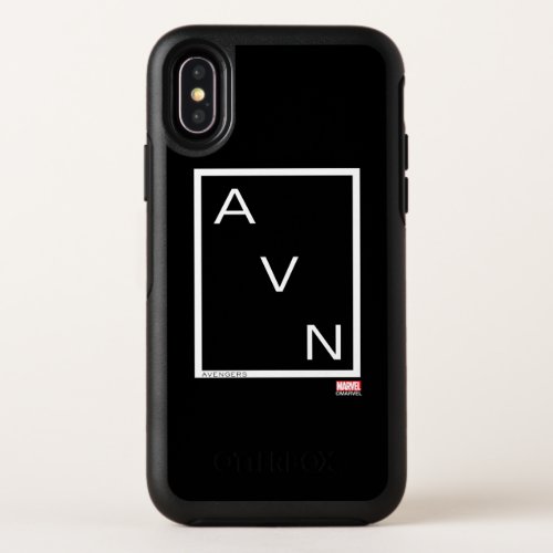 Avengers  Minimalist Avengers Logo OtterBox Symmetry iPhone X Case