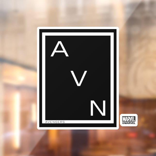 Avengers | Minimalist Avengers Logo Window Cling (Sheet 2)