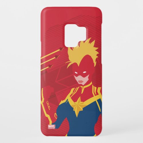 Avengers  Minimalist Captain Marvel Red Jet Art Case_Mate Samsung Galaxy S9 Case