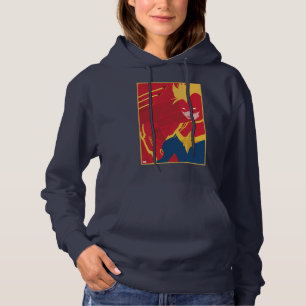 Avengers   Minimalist Captain Marvel Red Jet Art Hoodie