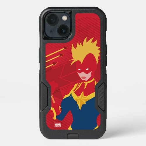 Avengers  Minimalist Captain Marvel Red Jet Art iPhone 13 Case