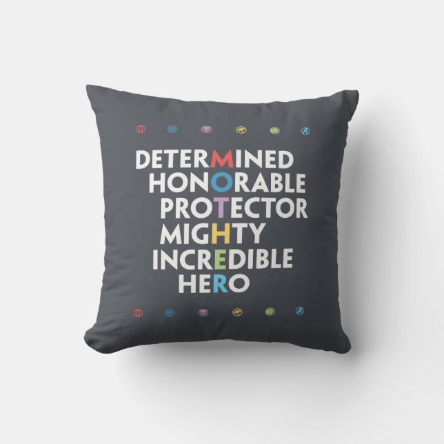 Avengers - MOTHER Throw Pillow (Front)
