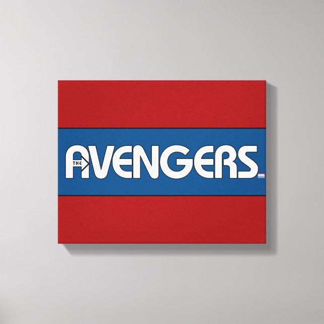 Avengers Outline Logo Canvas Print (Front)