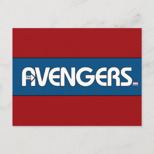 Avengers Outline Logo Postcard