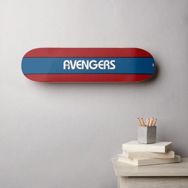 Avengers Outline Logo Skateboard (Wall Art (Horz))