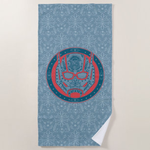 Avengers   Paisley Ant-Man Logo Beach Towel