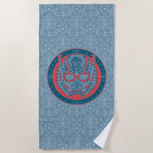 Avengers | Paisley Ant-Man Logo Beach Towel (Front)