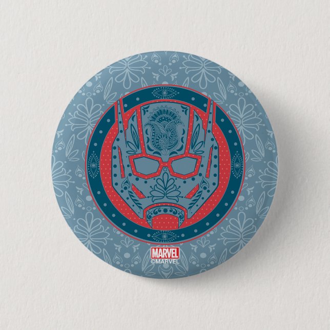 Avengers | Paisley Ant-Man Logo Button (Front)