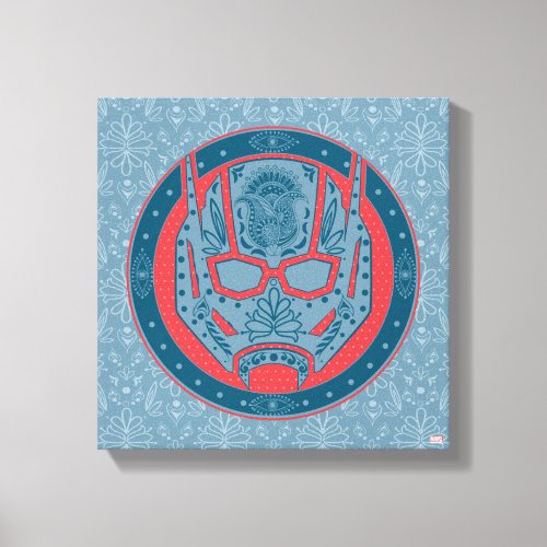 Avengers  Paisley Ant_Man Logo Canvas Print