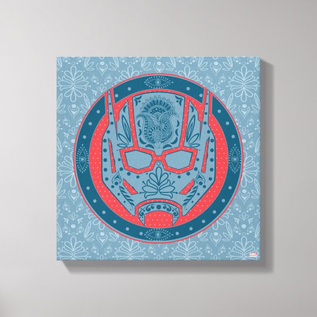 Avengers | Paisley Ant-Man Logo Canvas Print (Front)