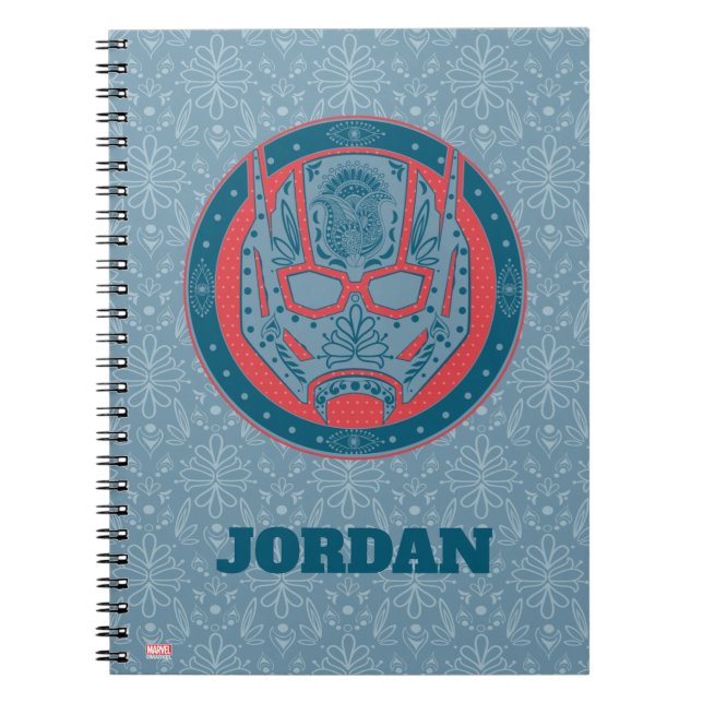 Avengers | Paisley Ant-Man Logo Notebook (Front)