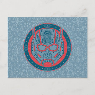 Avengers Paisley Ant-Man Logo Postcard