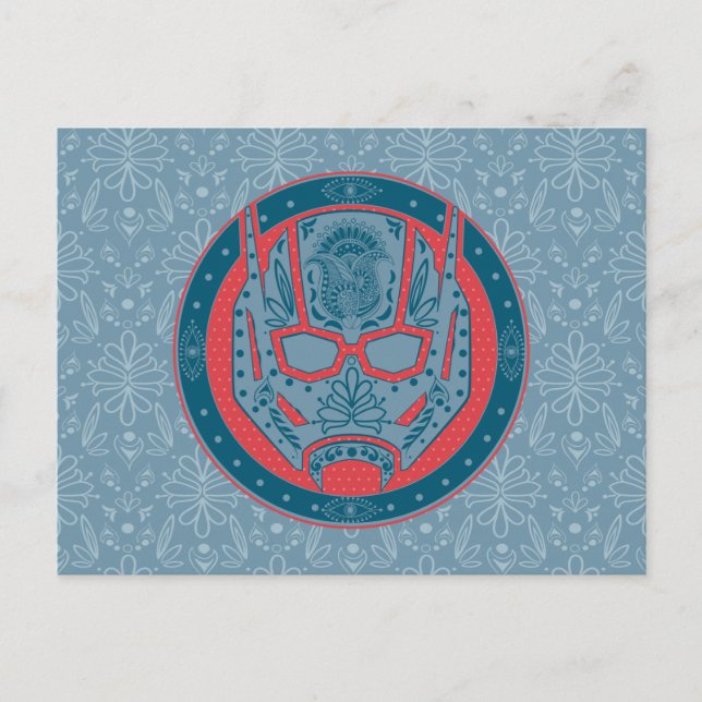 Avengers | Paisley Ant-Man Logo Postcard (Front)