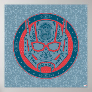 Avengers   Paisley Ant-Man Logo Poster