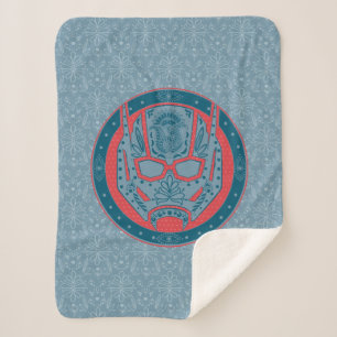 Avengers   Paisley Ant-Man Logo Sherpa Blanket