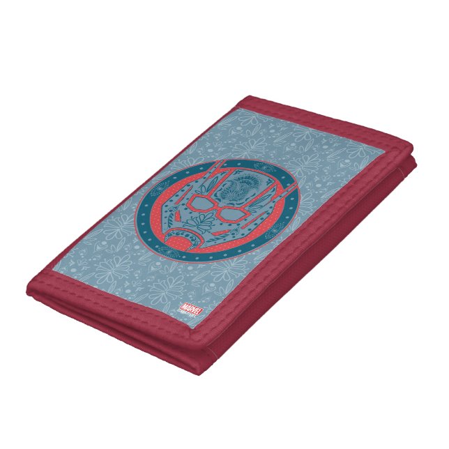 Avengers | Paisley Ant-Man Logo Trifold Wallet (Bottom)