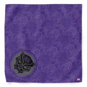 Avengers Paisley Black Panther Logo Bandana