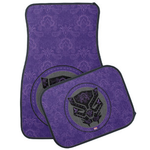 Avengers Paisley Black Panther Logo Car Floor Mat