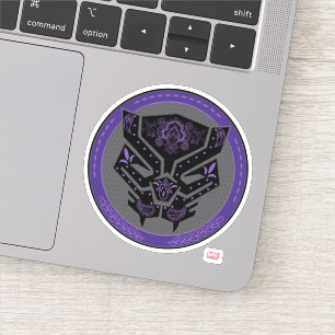 Avengers Paisley Black Panther Logo Sticker