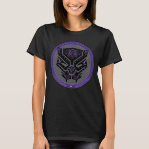 Avengers   Paisley Black Panther Logo T-Shirt