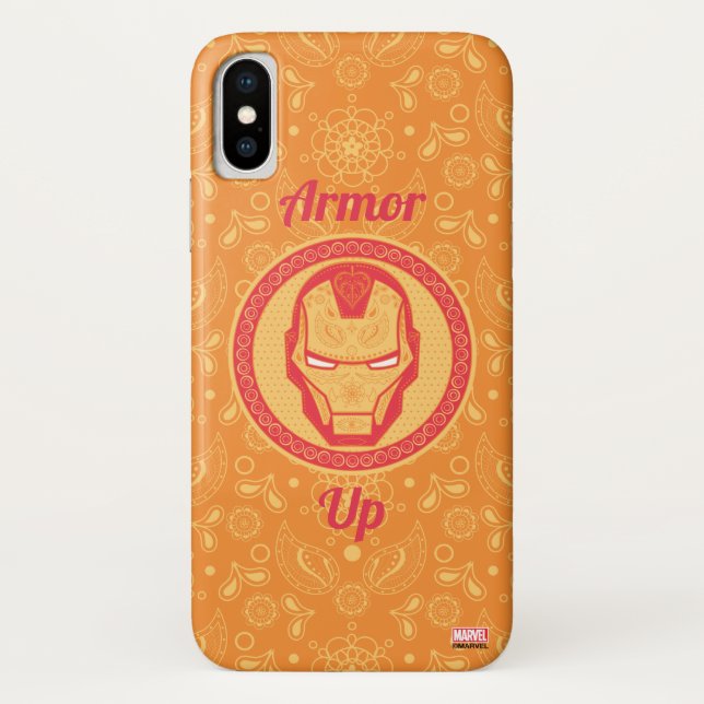 Avengers | Paisley Iron Man Logo Case-Mate iPhone Case (Back)