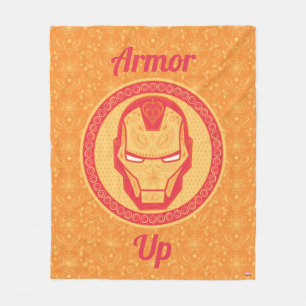 Avengers Paisley Iron Man Logo Fleece Blanket