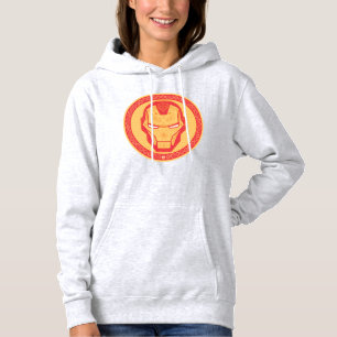 Avengers   Paisley Iron Man Logo Hoodie