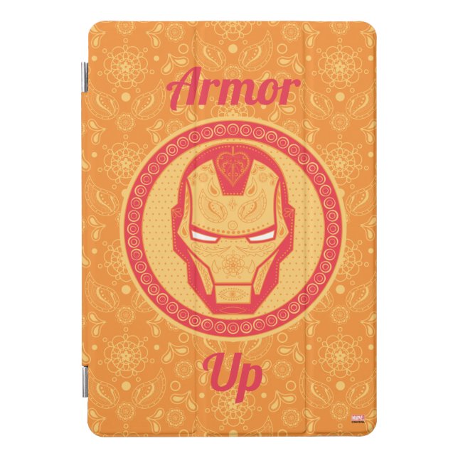 Avengers | Paisley Iron Man Logo iPad Pro Cover (Front)