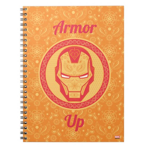 Avengers  Paisley Iron Man Logo Notebook